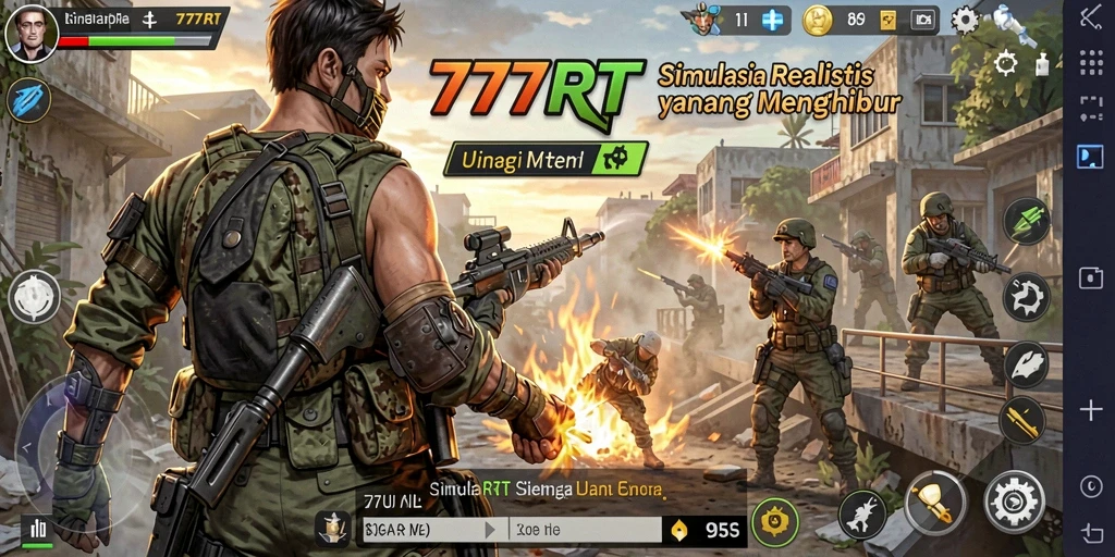 Tampilan gameplay 777RT yang menarik dan realistis.