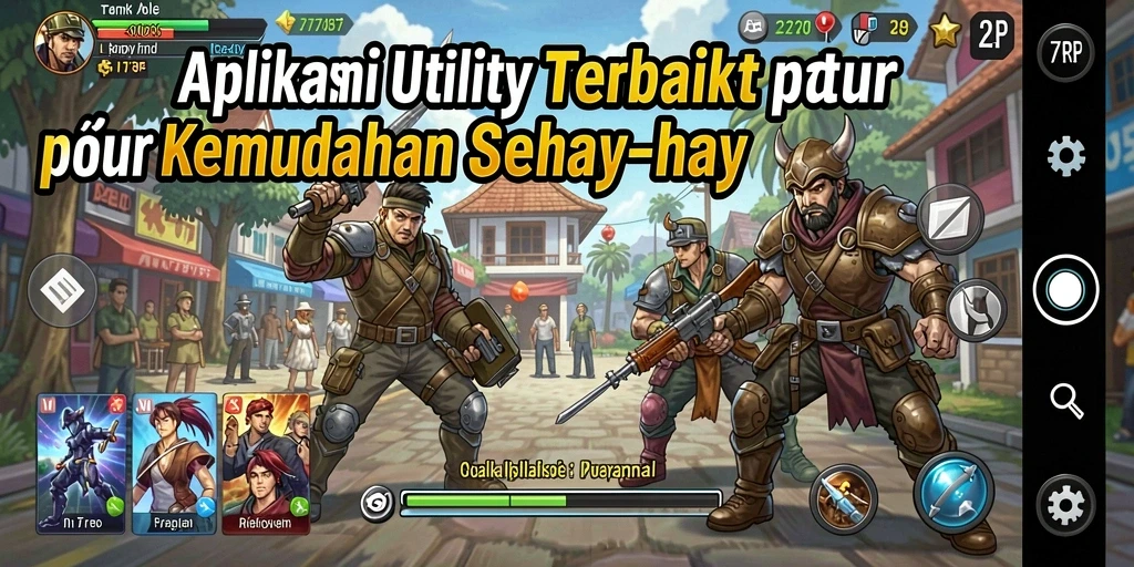 Tampilan antarmuka aplikasi Utility 77RP yang modern dan fungsional.