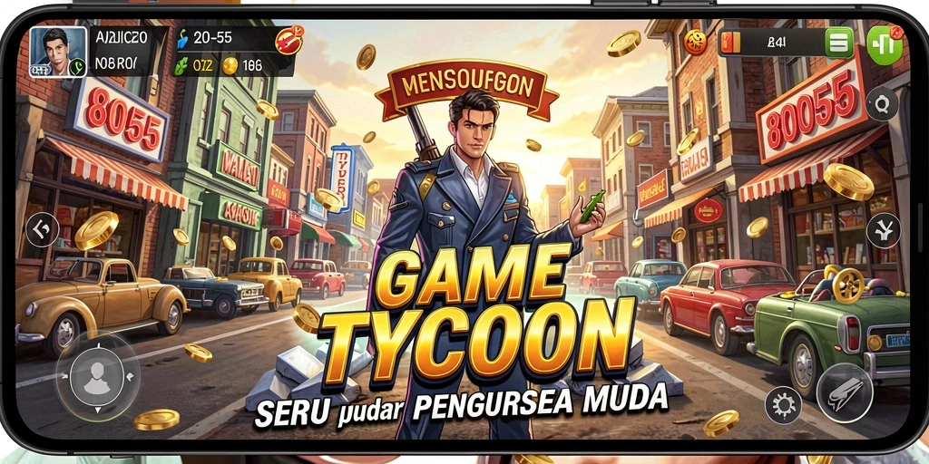 Tampilan gameplay Tycoon yang menarik dan interaktif dari 8055.