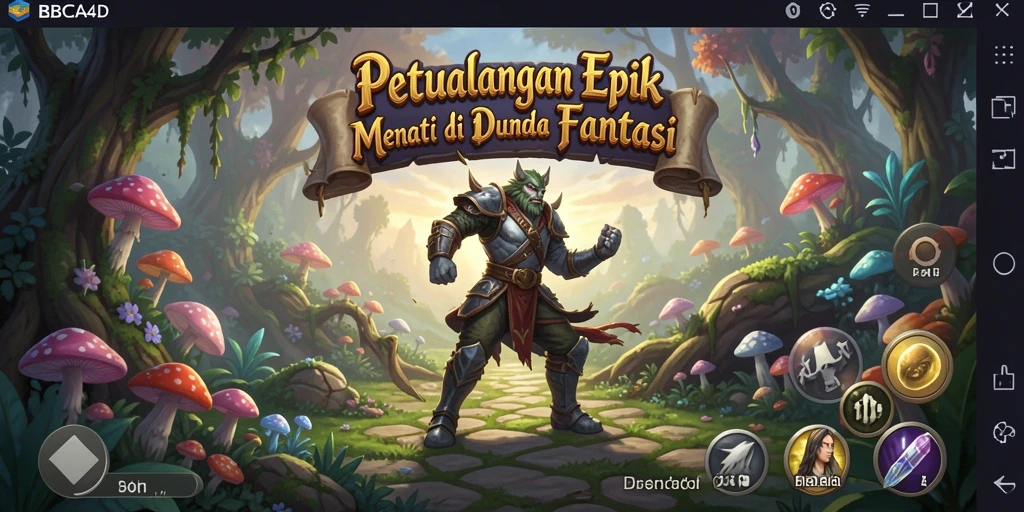 Tampilan gameplay BBCA4D yang penuh aksi dan petualangan.