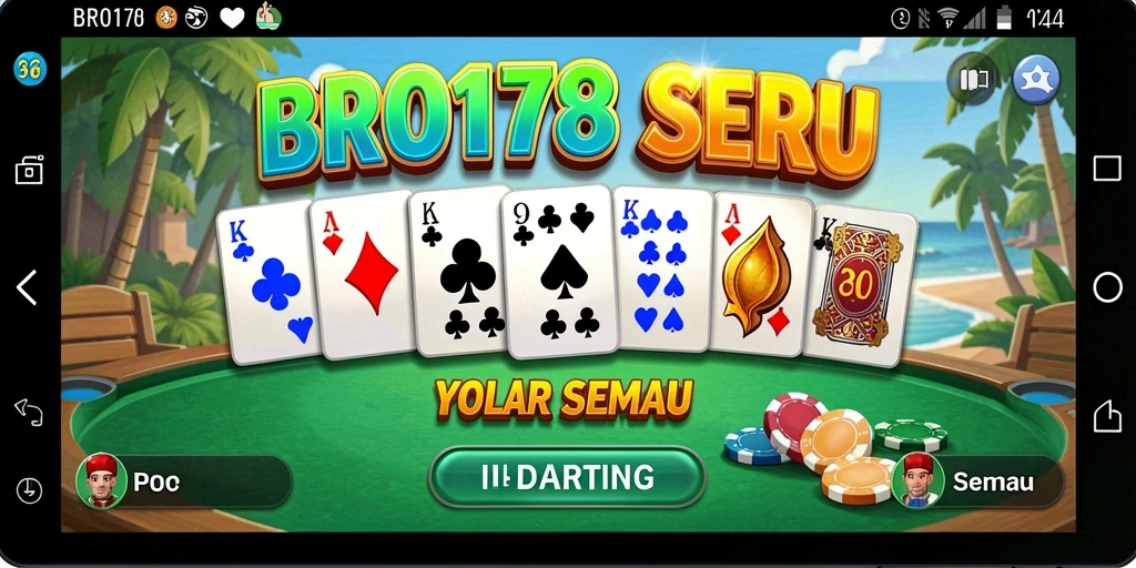 Tampilan menarik dari gameplay Domino di BRO178.