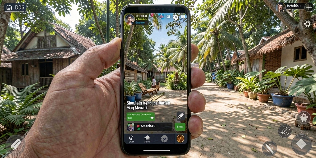 Screenshot utama D06 menampilkan pengalaman gameplay simulasi yang menarik.