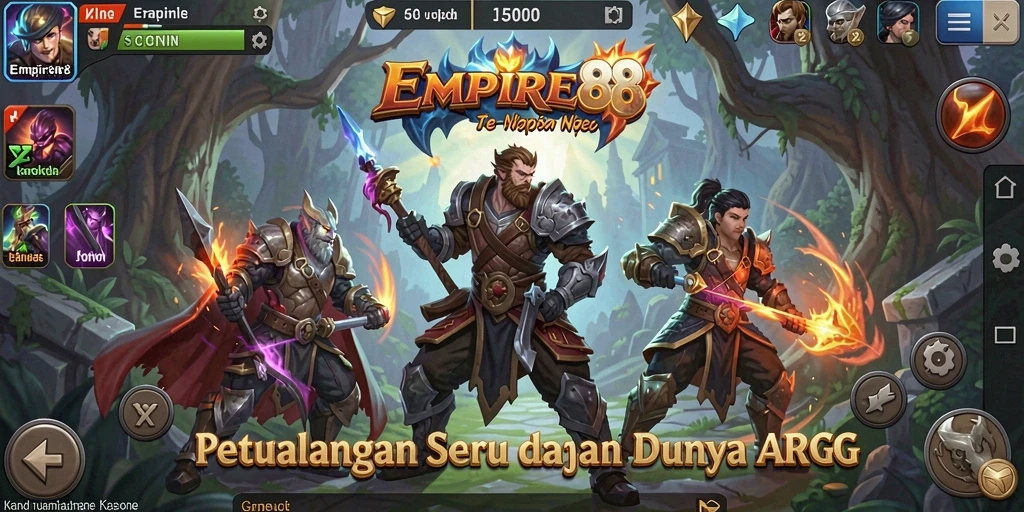 Screenshot gameplay <strong>EMPIRE88</strong> menampilkan pertarungan epik di dunia ARPG.