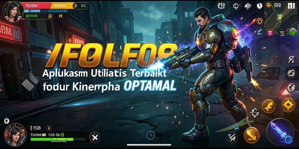 Tampilan utama FO8 yang intuitif dengan alat pengoptimalan perangkat.