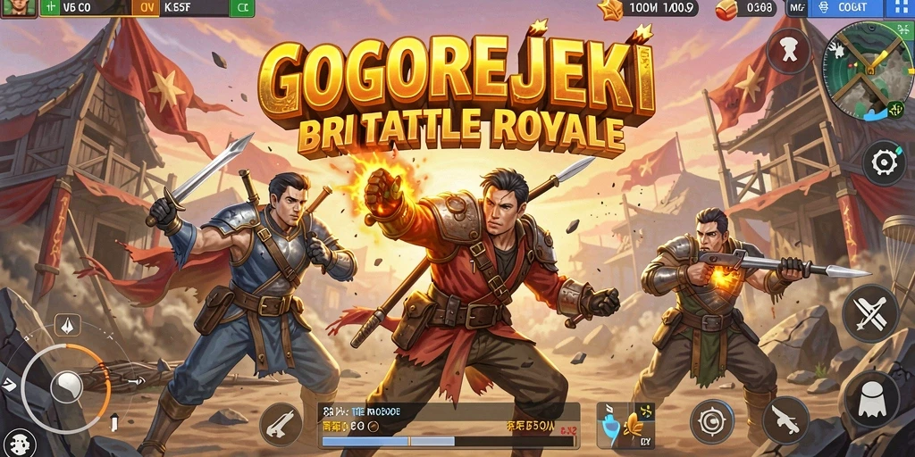 Menunjukkan pertempuran seru di arena GOGOREJEKI.