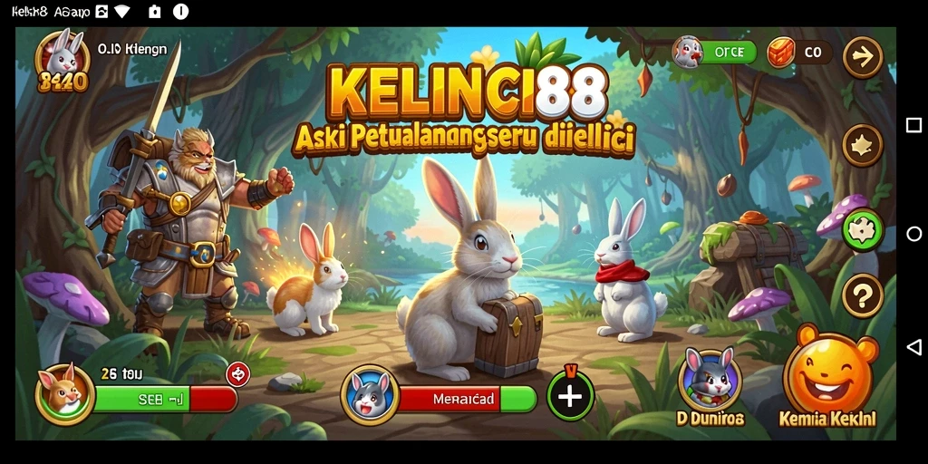 Tangkapan layar KELINCI88 menampilkan aksi menegangkan di dunia kelinci.