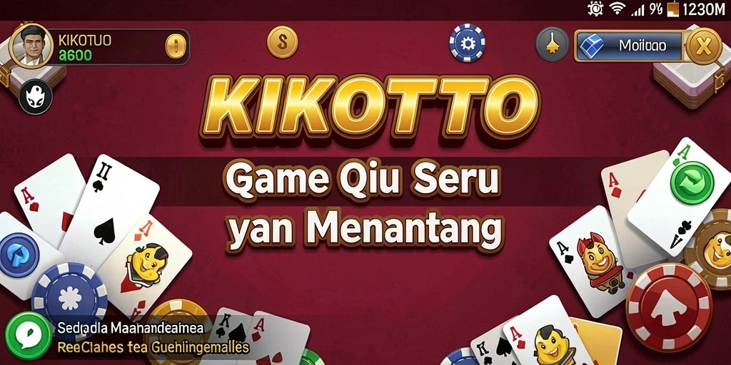 Tampilan gameplay menarik dari KIKOTOTO saat bermain QiuQiu.