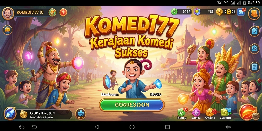 Tangkapan layar yang menampilkan gameplay seru di KOMEDI77.