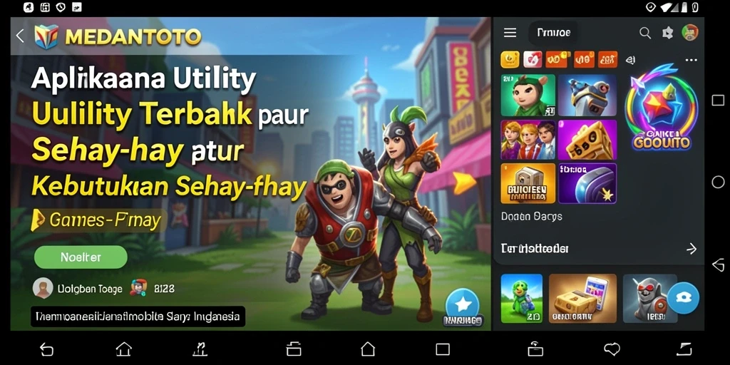 Tampilan antarmuka aplikasi MEDANTOTO yang intuitif dan menarik.