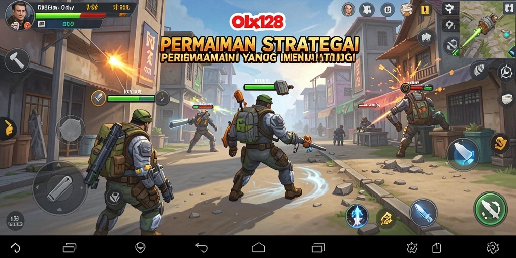Tampilan gameplay mendebarkan dari OLX128 dengan strategi yang menantang.