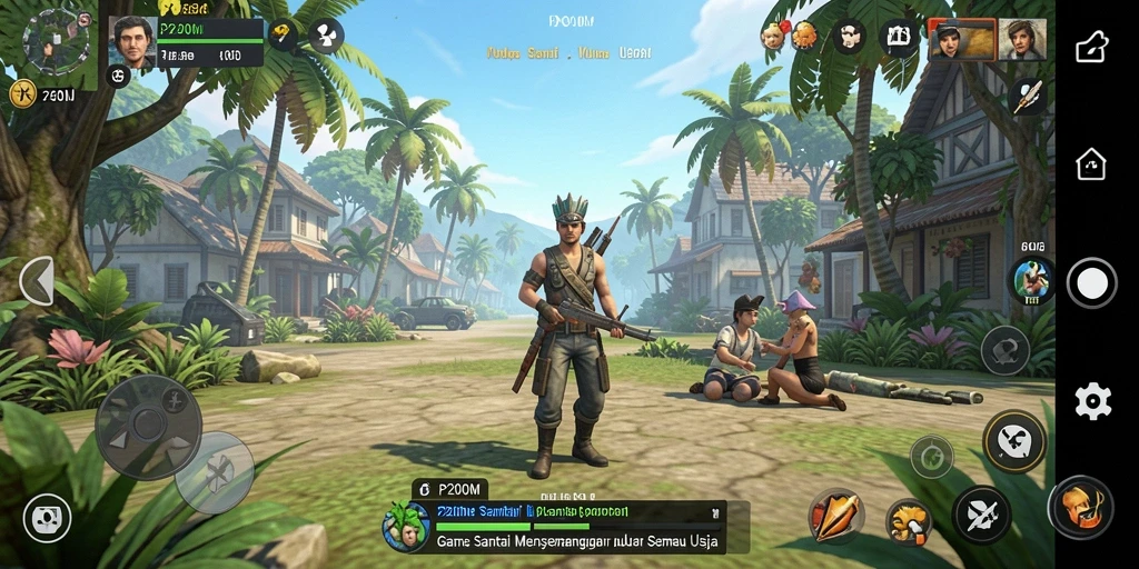 Screenshot utama P200M menampilkan gameplay yang mengasyikkan dan penuh warna.