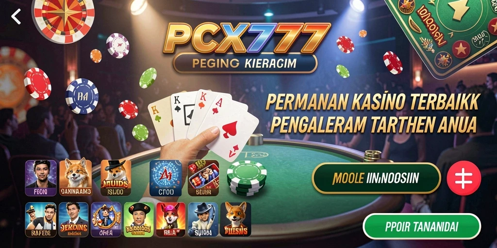 Tampilan gameplay menarik dari PCX777 dalam aksi Kasino.