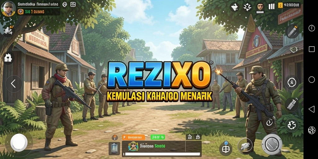 Tampilan gameplay REZIXO yang mendebarkan dan realistis.