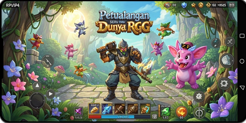Tampilan gameplay RPVIP4 yang menegangkan dan mendebarkan.