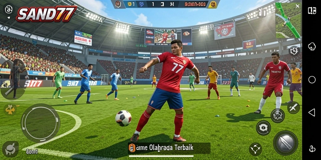 Tampilan gameplay SAND77 yang penuh aksi dan seru.