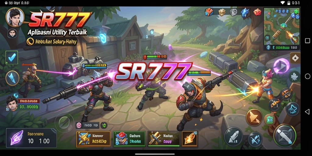 Tampilan aplikasi SR777 yang sederhana dan fungsional.