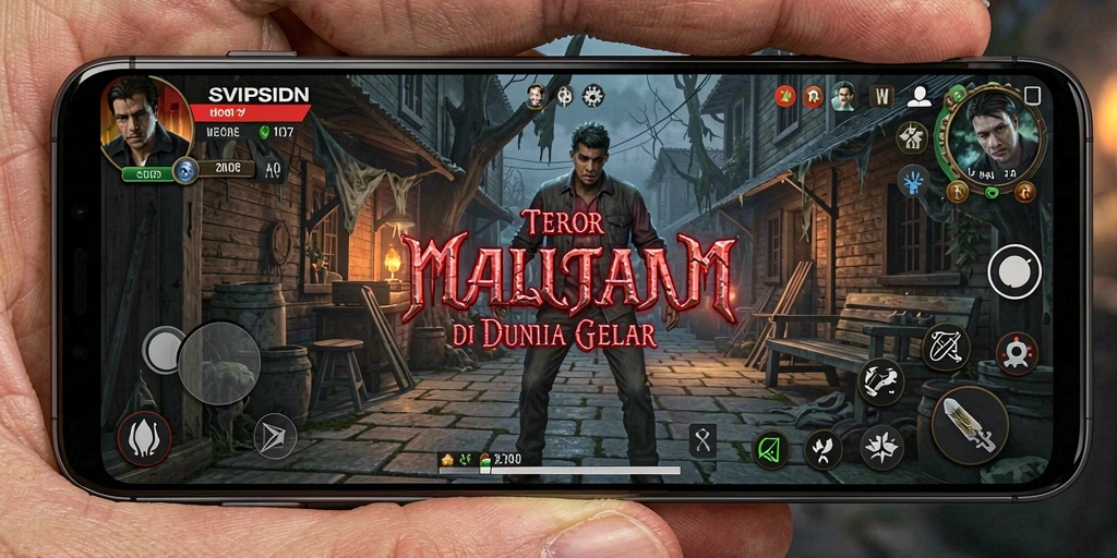 Tangkapan layar menampilkan suasana menegangkan dalam game.