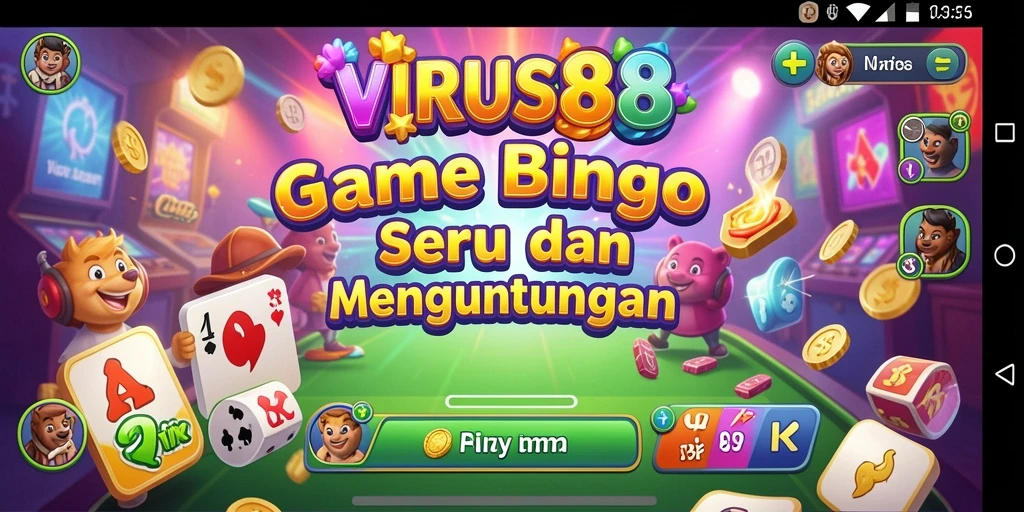 Tampilan gameplay Bingo yang menarik dan interaktif di VIRUS88.